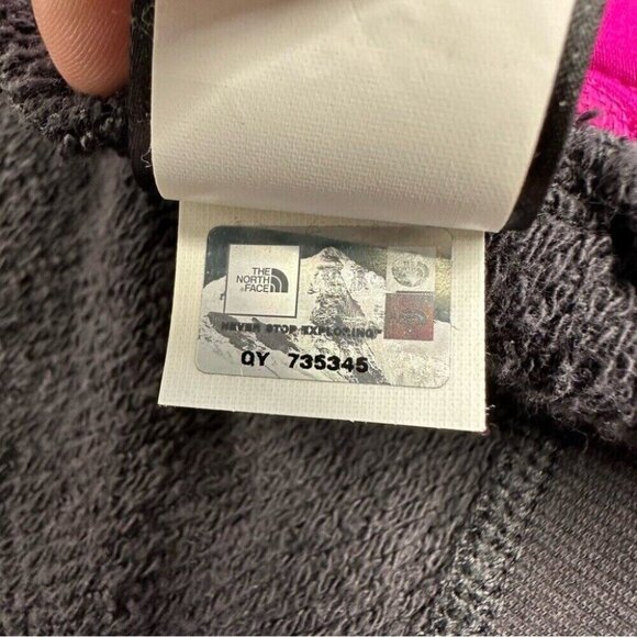 The North Face Women’s Dark Gray Full Zip Hooded French Terry Track Jacket M/C37 - Picture 10 of 14